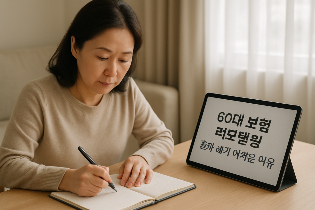60대 보험 리모델링, 혼자 하기 어려운 이유??寃?좏븯???먯뿰?ㅻ윭???쒓뎅 ?곷떞 ?섍꼍